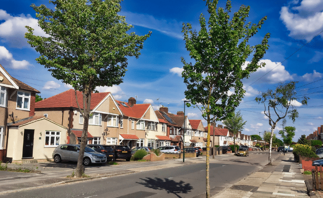 Residential street in Welling, Bexley