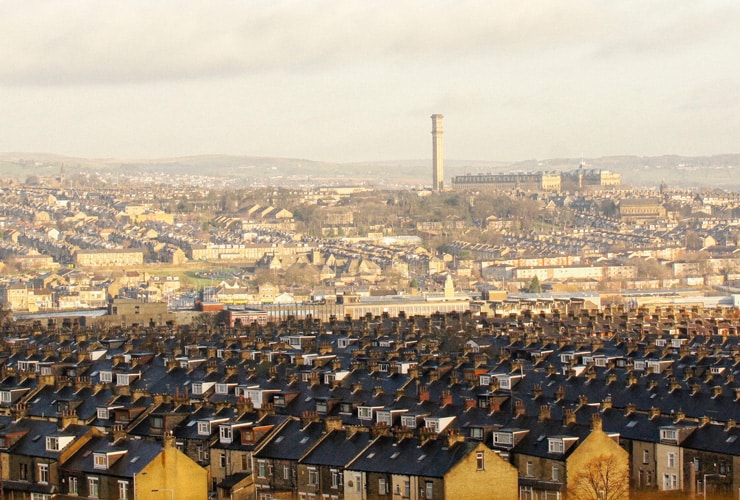 Looking out over the rooftops of Bradford