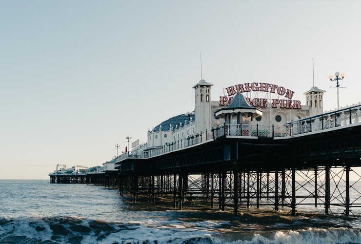Brighton Palace Pier in summer