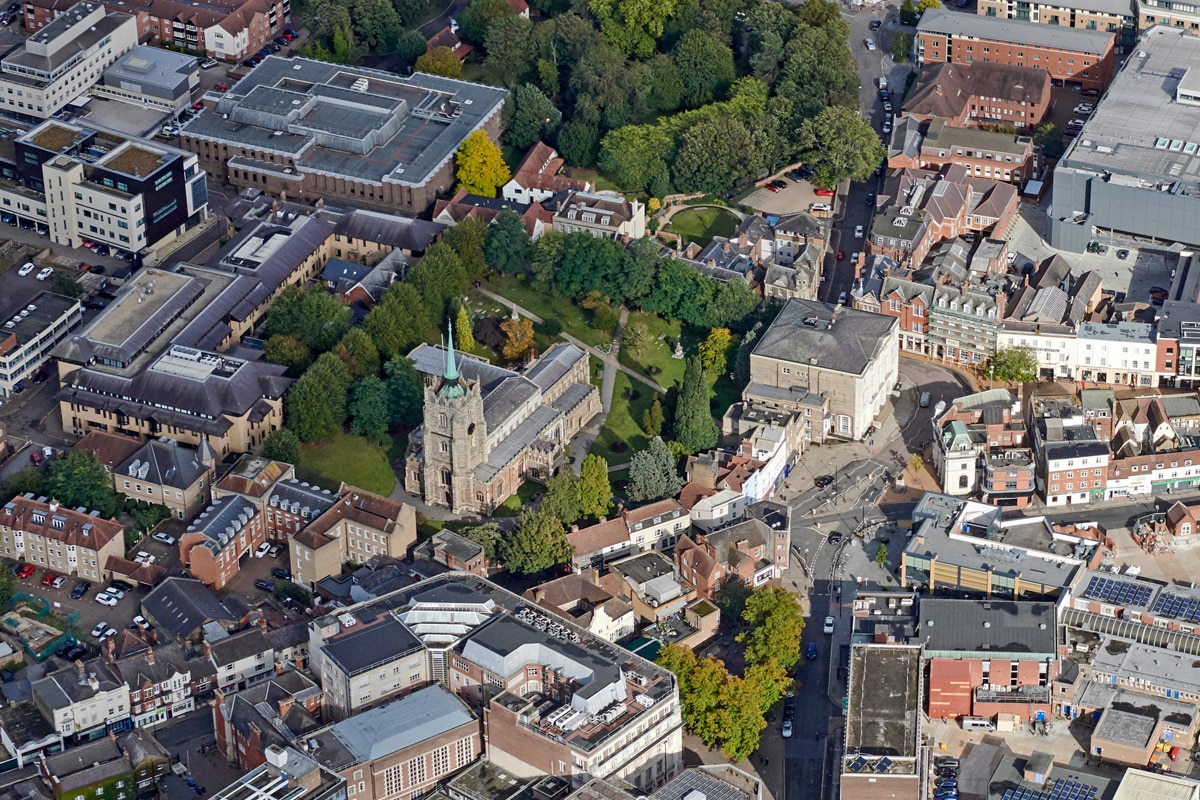Aerial view of Chelmsford
