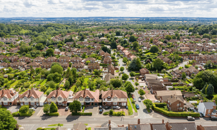 A housing estate in Derby