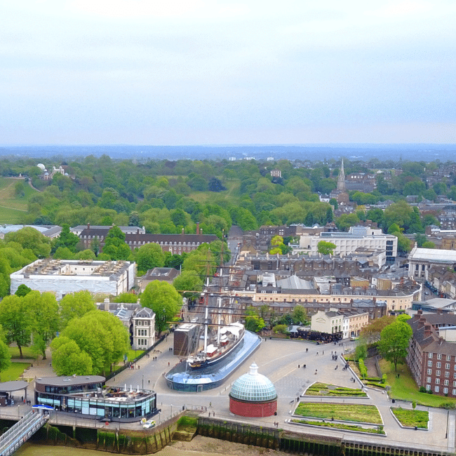 Greenwich town centre near the Cutty Sark