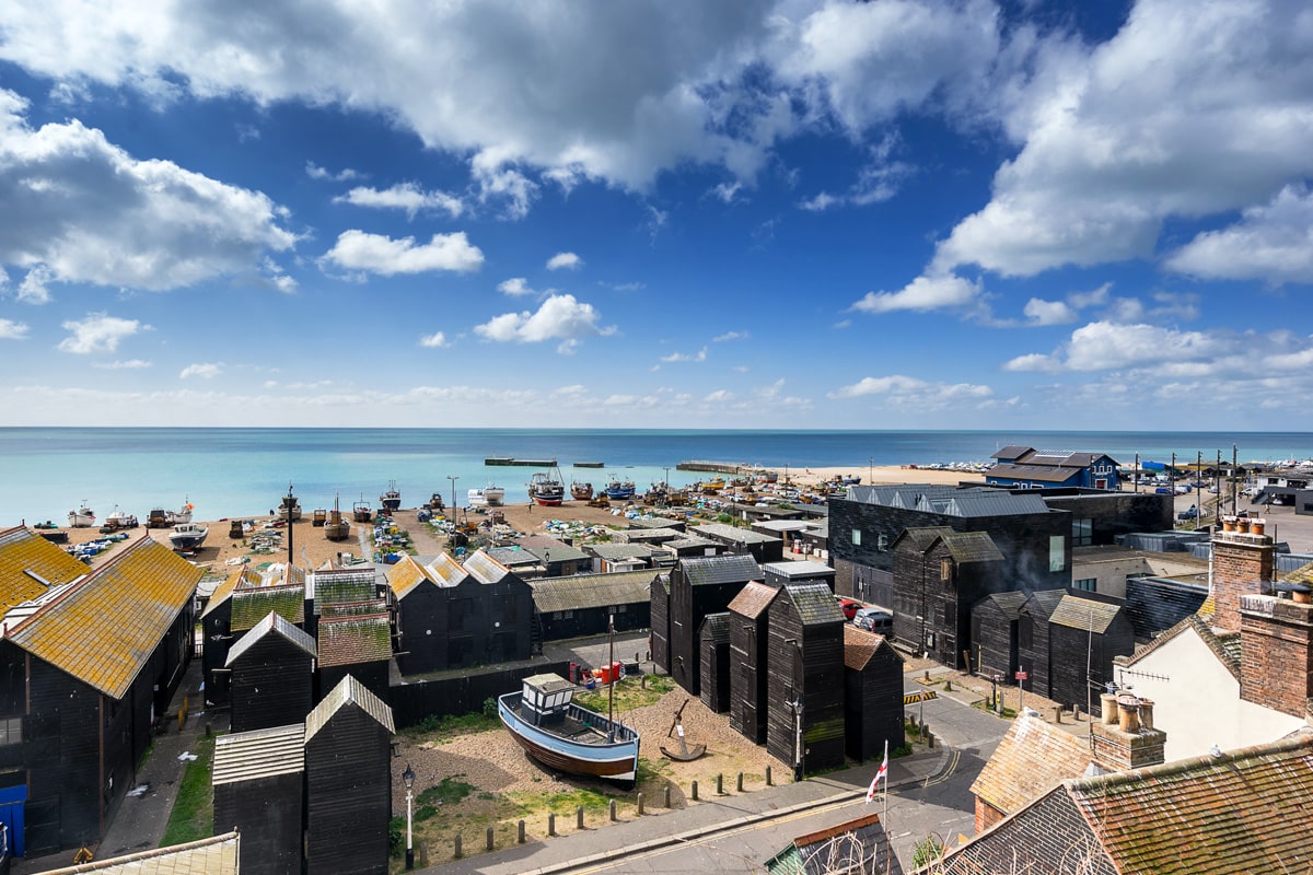 Overlooking the Stade in Hastings Old Town