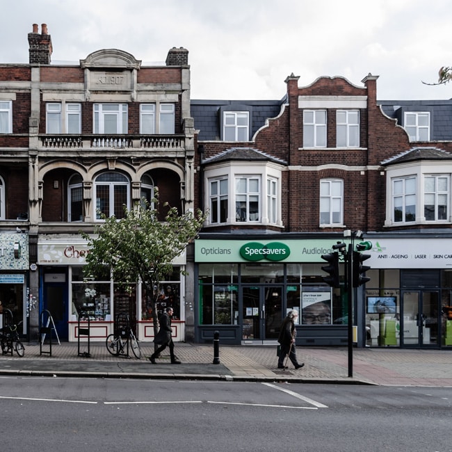 Shops on Station Road in Upminster, Havering
