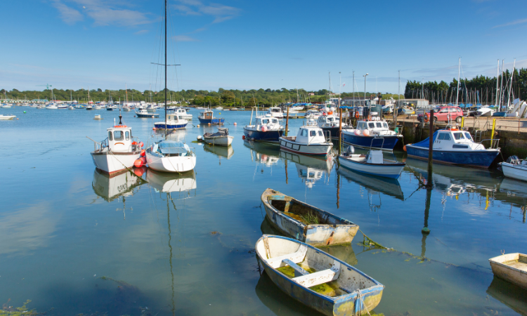 Bembridge Harbour on the Isle of Wight