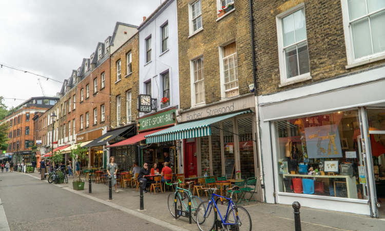 Exmouth Market in Clerkenwell, Islington