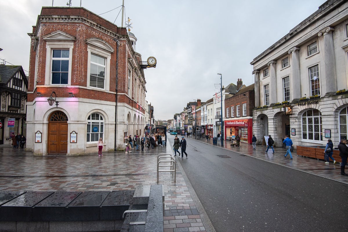 Shops and businesses in Maidstone town centre