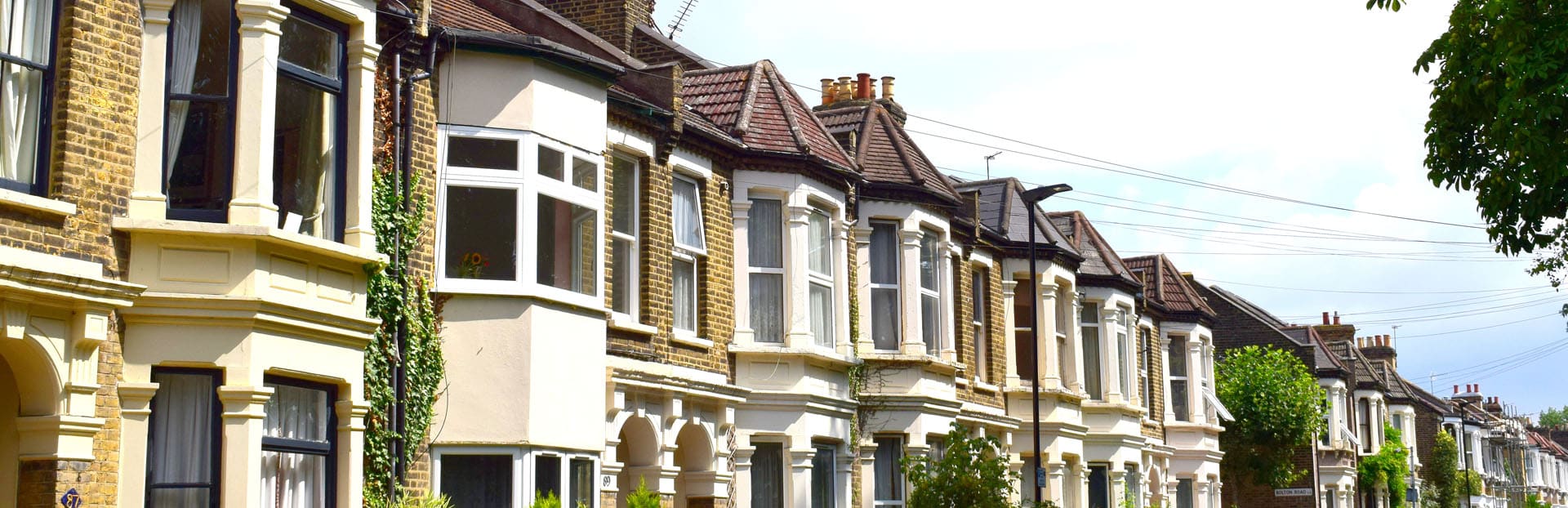 A terrace of houses in Newham