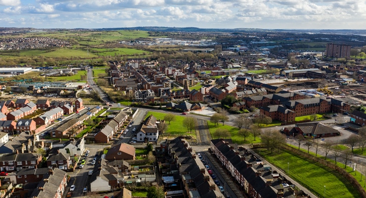 Aerial photograph of Stoke-on-Trent
