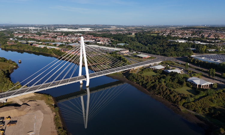 The Northern Spire bridge over the River Wear in Sunderland