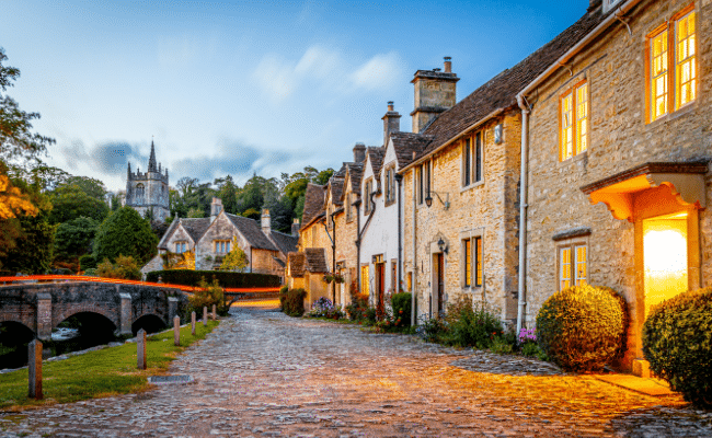 Castle Combe Village in the Cotswolds